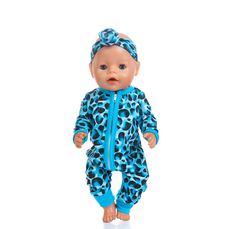 Born BabyFit 18 pulgadas 40cm-43cm ropa para muñeca fresa, piña, fruta y pelo cinta traje accesorios para bebé