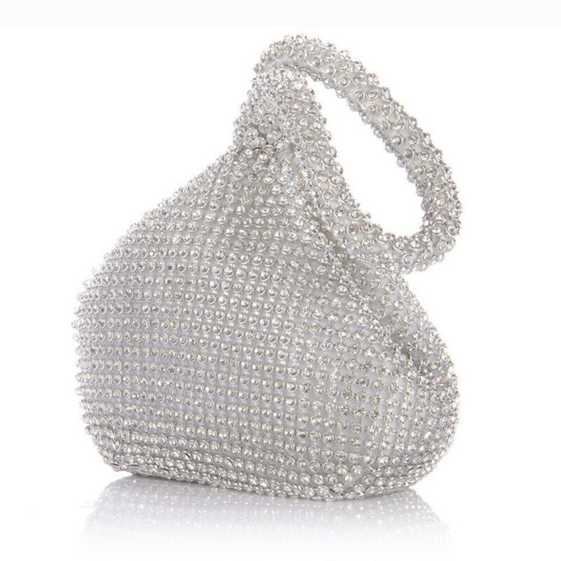 Shining Rhinestone Handbag Women Wedding Party Prom Clutch Bag Evening Bag
