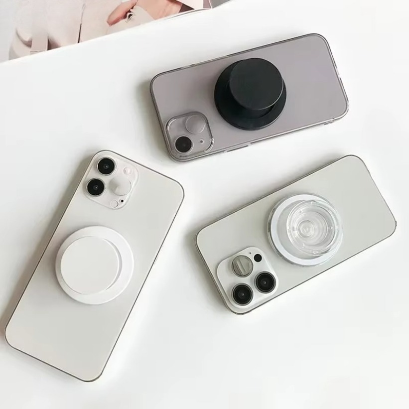 Opvouwbare magnetische mobiele telefoon grip houder socket zak voor Magsafe iPhone 16 15 14 13 12 Pro Max ringvinger uitbreidende standaard