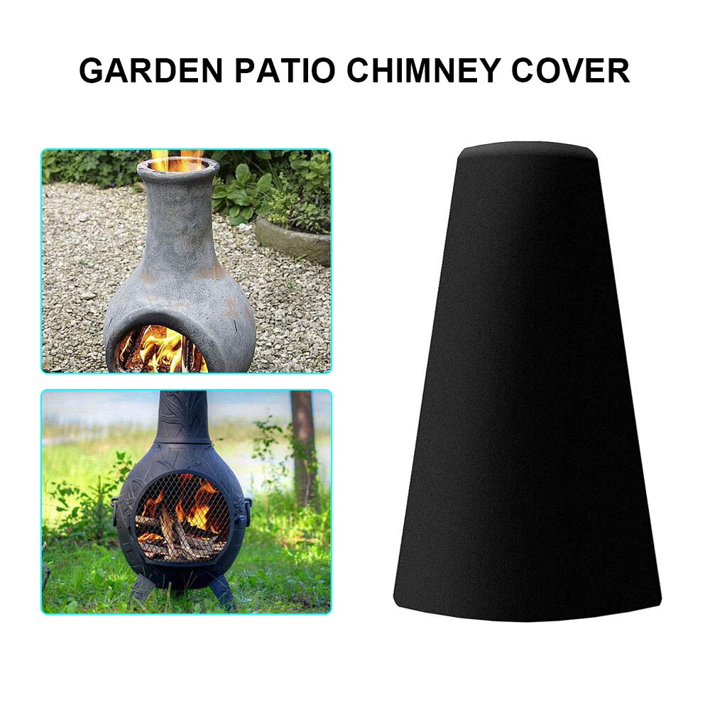 1.2M Dust Cover Waterproof UV Resistant Chimney Covers Outdoor Patio Garden Furniture Kitchen BBQ Chimnea Dust Proof Protector