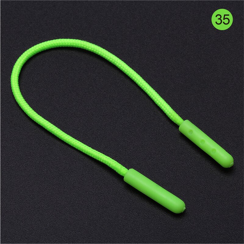 Tirette en plastique 50 pièces/lot, cordon de fermeture à glissière Compact, sac de bagages, tête de fermeture à glissière: color 35