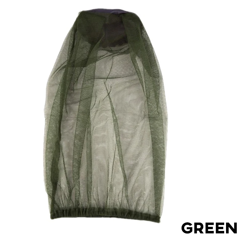 Anti-muggenvismuts 1pc Ademend Verstelbaar Mesh Vissershoed Net voor mannen en vrouwen Outdoor Reizen Vissen Kamperen: green
