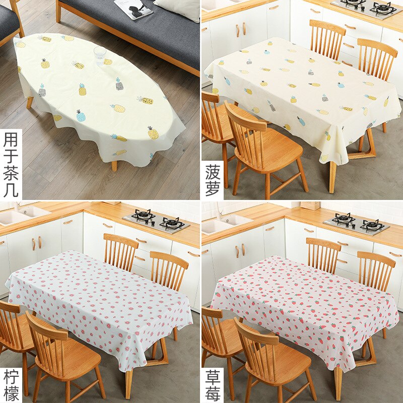 2Pcs Huishoudelijke Wegwerp Pvc Plastic Tafelkleed Waterdicht En Oilproof En Heatproof Tafelkleed