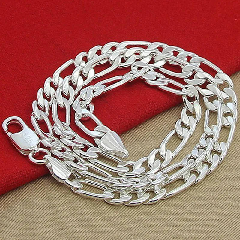 925 Sterling Zilveren Ketting Voor Mannen Klassieke 12 Mm Cubaanse Ketting 18-30 Inch Charm Mode-sieraden bruiloft