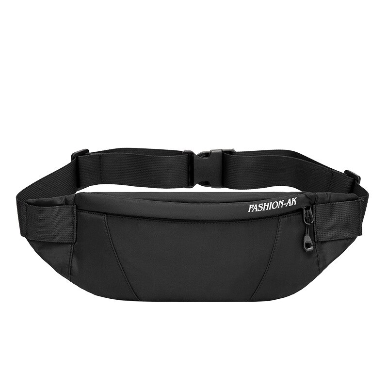 style waist bag men's trend multi-functional crossbite chest bag men's outdoor sports waist bag women's mobile phone bag can: AK advanced black