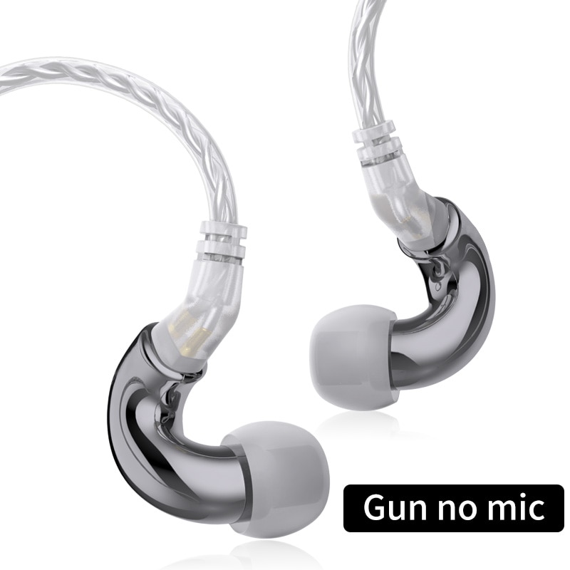 BLON-auriculares bl-mini con controlador dinámico de 6mm, audífonos internos IEM para DJ, para correr, monitores, BL-03: Gun no mic