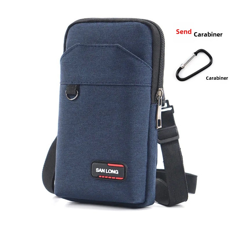 Men's Outdoor Sports Waist Bag Multi-Functional Small Crossbody Backpack Durable for Working And Running Activities: black color