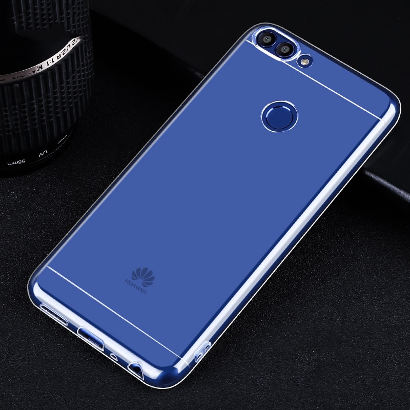 Huawei p smart /enjoy 7s etui premium tpu slim fit gennemsigtigt silikone klart blødt bagcover til huawei p smart 5.65 tommer etuier
