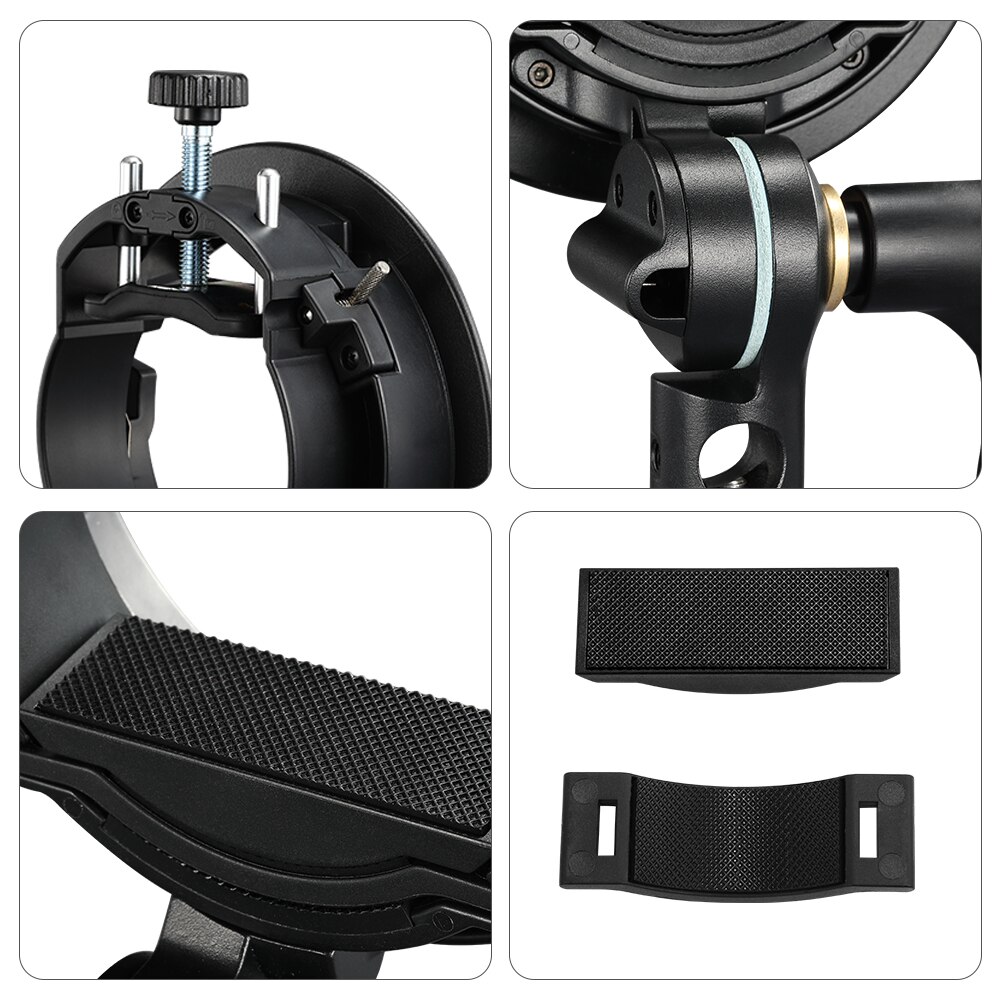 Godox S2 Bowens Mount Flash Mount Stand Houder Camera Flash Bracke Voor Godox V1 V860II AD200 AD400PRO Speedlite Flash Ondersteuning