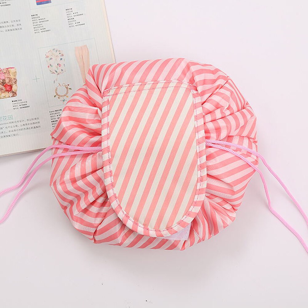 Unisex Portable Lazy Storage Cosmetic Bag Drawstring Waterproof Magic Makeup Pouch Large Capacity Travel Toiletry Bag: Style 1