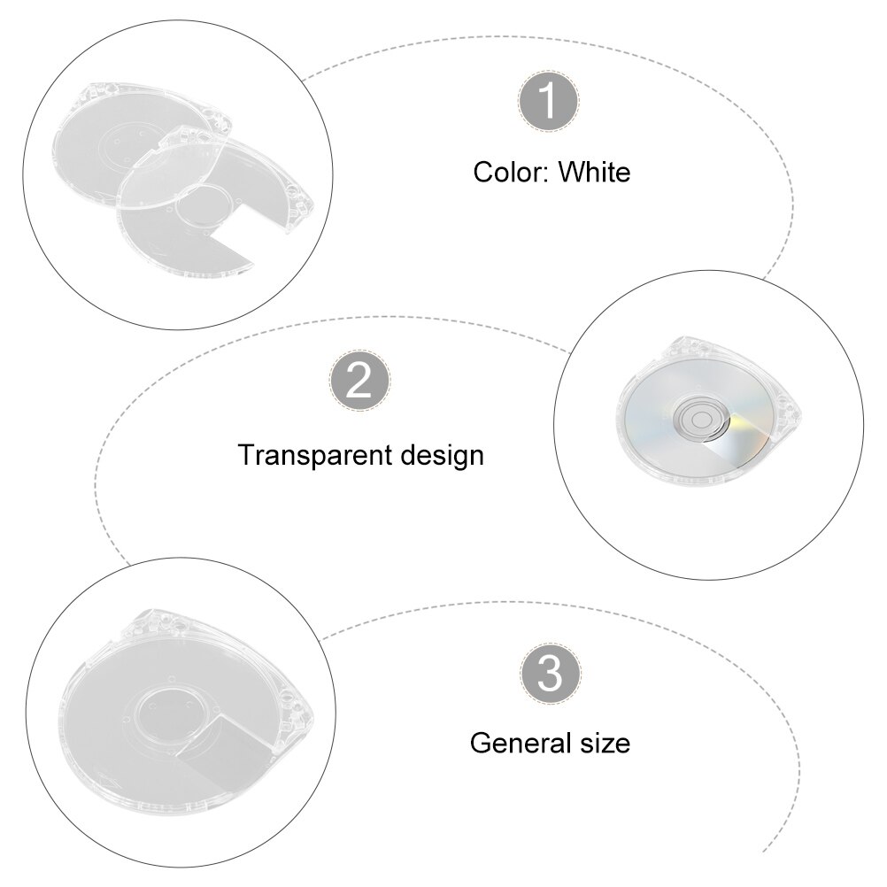 10PCS Game Disc Shell Compatible with UMD Disc Protective Carrying Storage Case