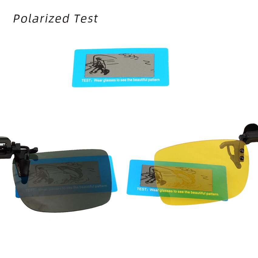 Polarized Clip On Sunglasses Men Women Near-Sighted Driving Night Vision Eyewear UV400 Cycling Fishing Glasses Clip with Box