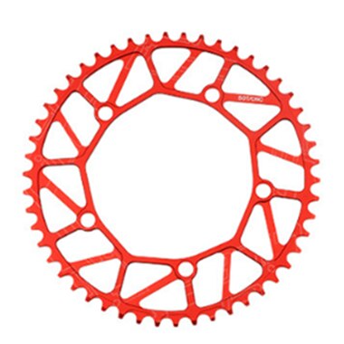 Litepro Folding Bicycle Tooth Chainring Positive Negative Tooth 46/48/50/52/56/58T Chainwheel BMX Bike Colorful Crankset 130BCD: light green