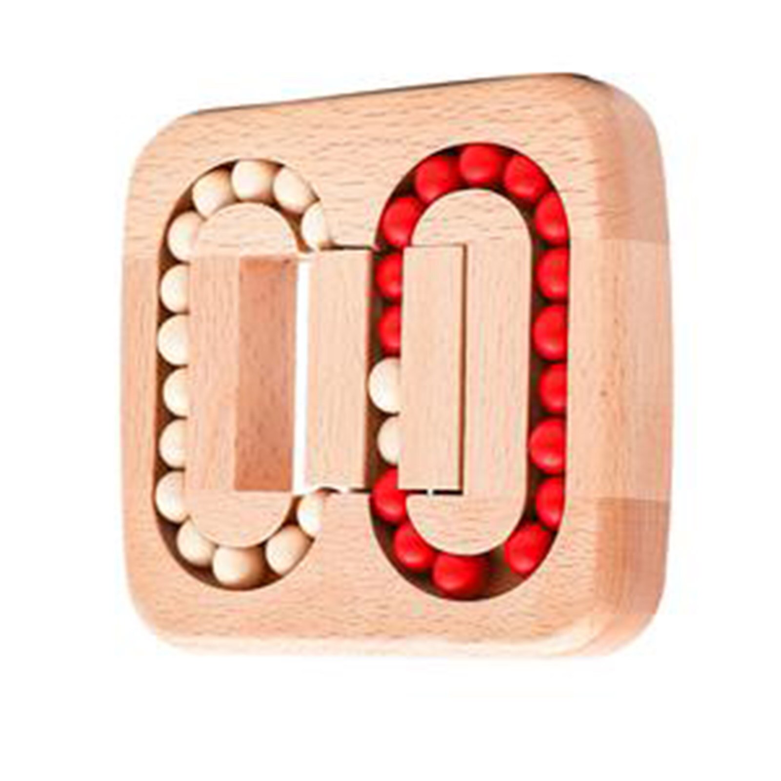 Kinderen Brain Teaser Puzzel Slide Bead Ball Stress Decoderen Intelligentie Speelgoed Houten Grijpende Spel Speelgoed Voor Kinderen