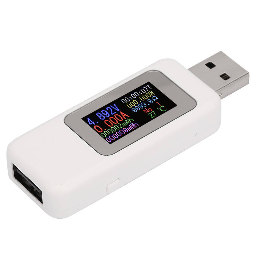 LCD Display USB Tester Charger Detector Digital Voltmeter Ammeter Voltage Meter DC4-30V Digital Display Voltage Gauge