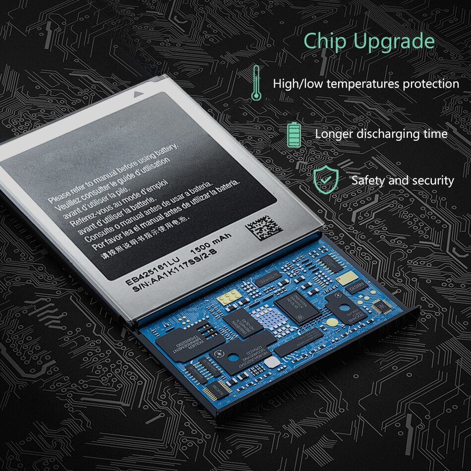 EB425161LU Battery For Samsung SM-J105H J1MINI S7562 S7572 S7580 I739 I759 I669 I8160 J1 MINI GALAXY Ace 2 1500mAh +Tracking NO