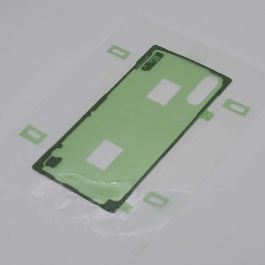 20 teile/los Original Hinten Zurück Abdeckung Batterie Tür Anhaftender Aufkleber kleber Für Samsung Galaxis Hinweis 10 Hinweis10 Plus n975