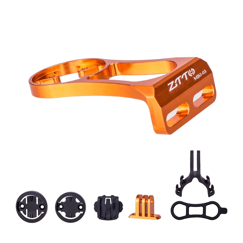 MTB Bike Speedometer Stem Mount Holder Bike Stopwatch Holder Bike Computer Extension Bracket for Garmin Bryton Cateye: YELLOW