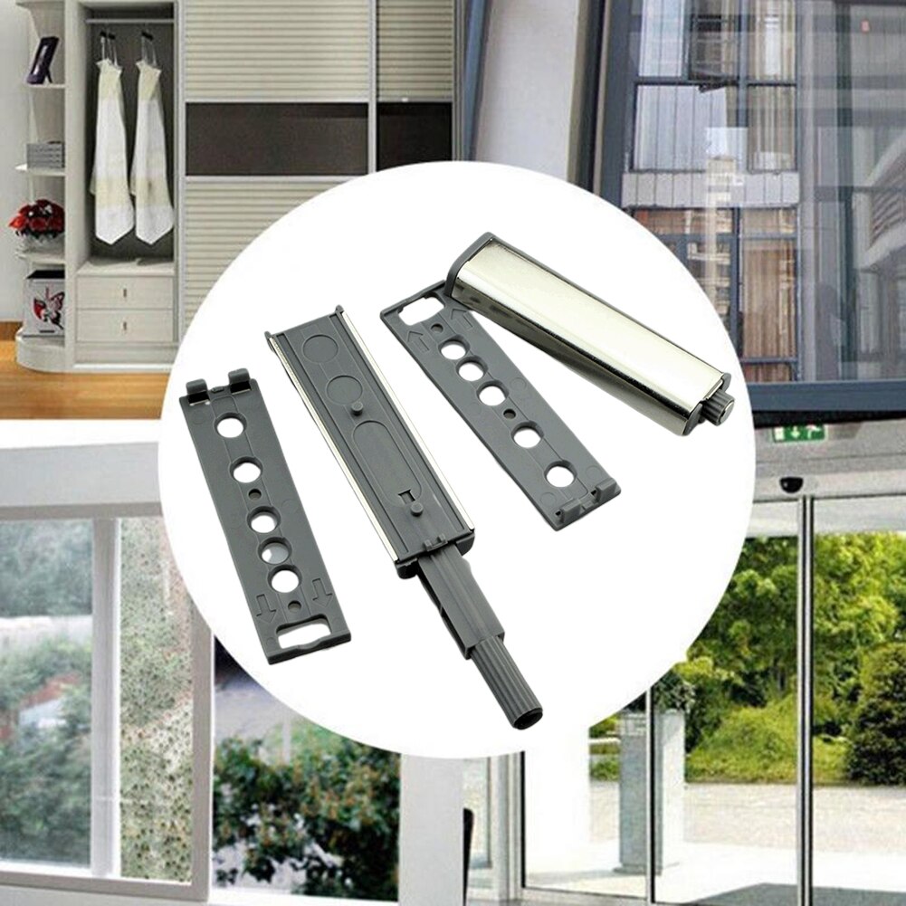 10pcs Push To Open Drawer Hinges Kitchen Magnetic Door Catch Latch Cabinet Home Furniture With Screws Cupboard Stainless Steel