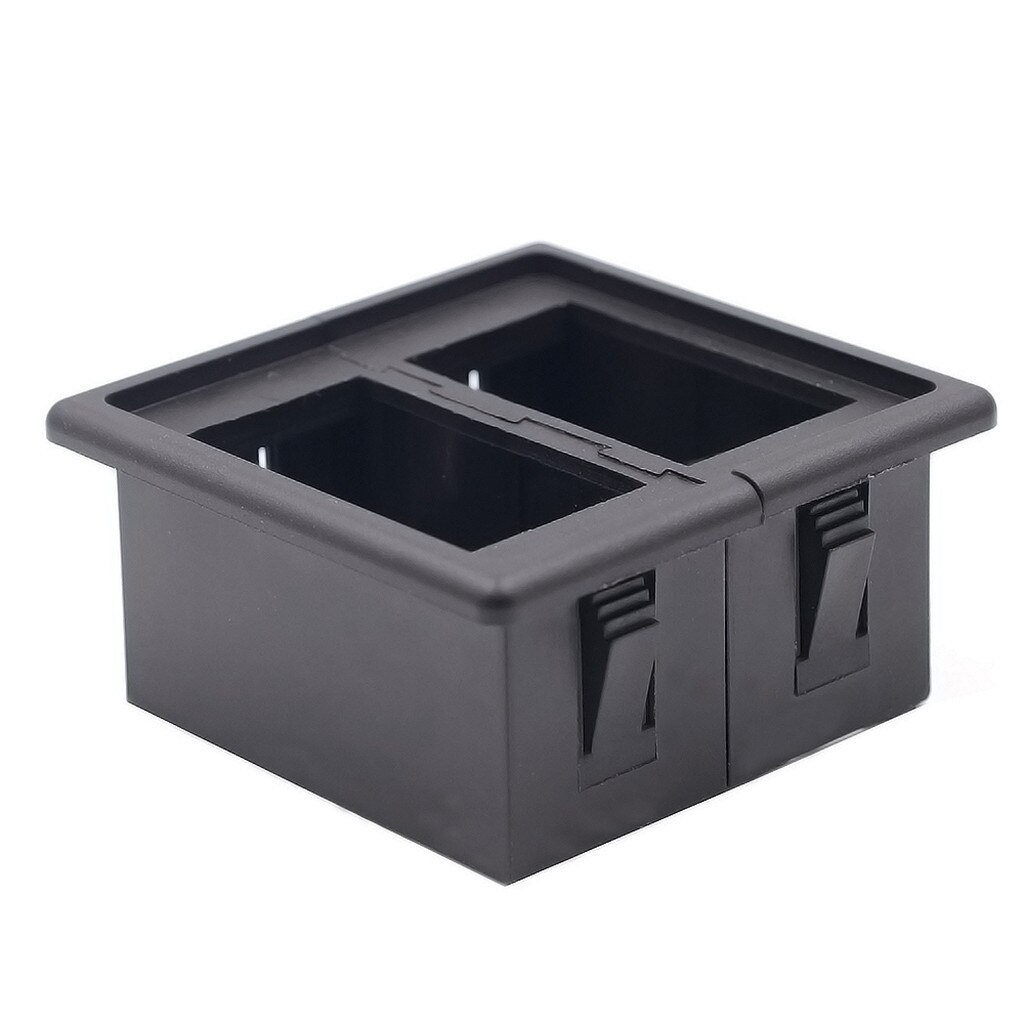 switch fixing frame Car Boat Rocker Switch Clip Panel Patrol Holder High And Low Temperature Resistent Switch Fixed Box 1-8 Hole: 2 Hole