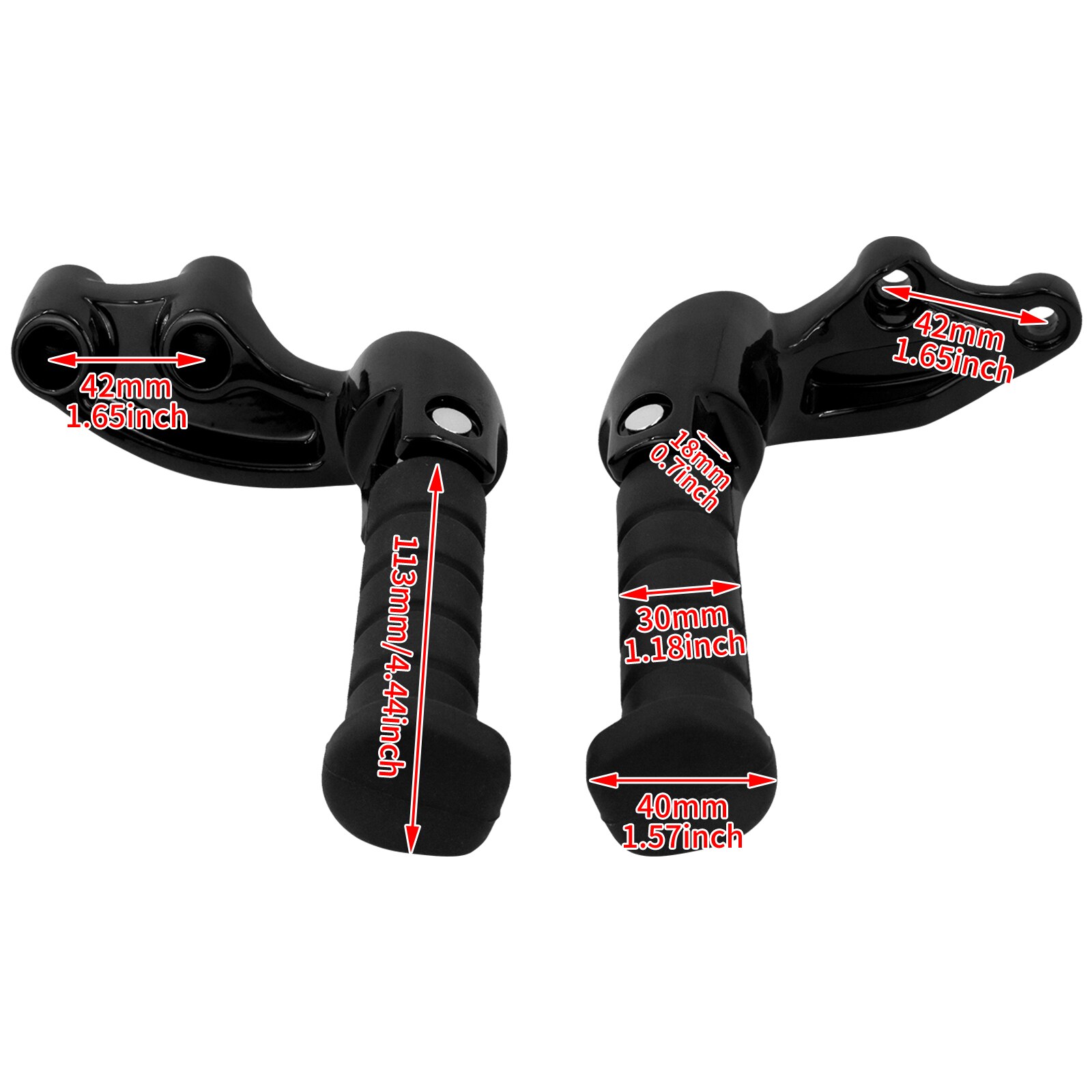 2Xmotorcycle Rear Footrest Passenger Voetsteunen Beugel Zwart Voor Indian Scout Bobber Scout Zestig