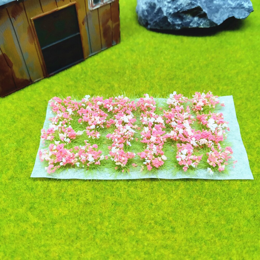 1 Doos Van Model Scene Terrein Productie Simulatie Bloem Cluster Wilde Roos Bloem Diy Game Oorlog Miniatuur Landschap Materiaal