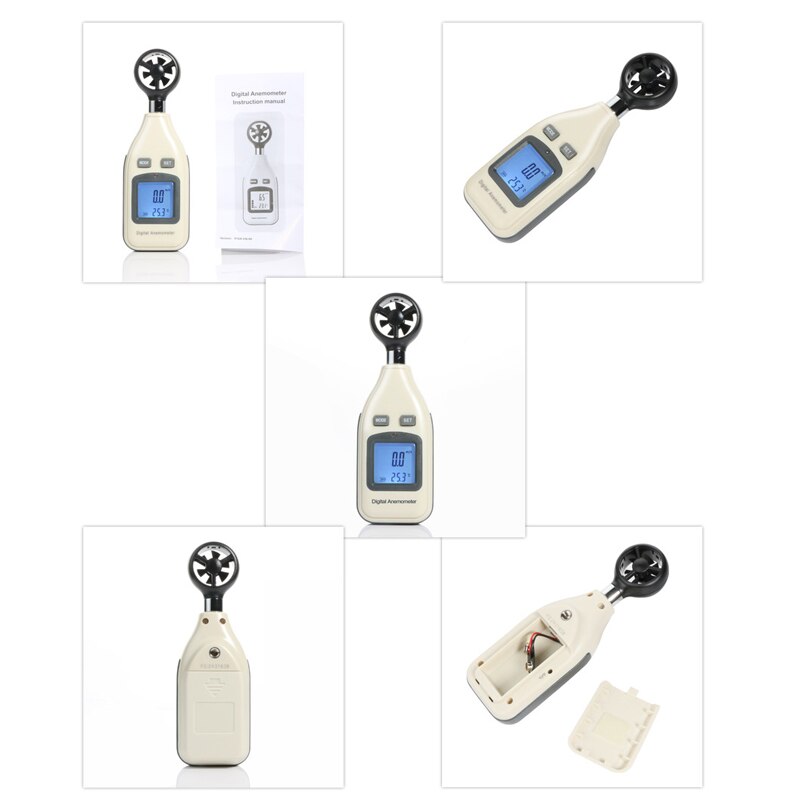 GM816A Digital Luft Geschwindigkeit Luft TemperaturAnemometer Wind