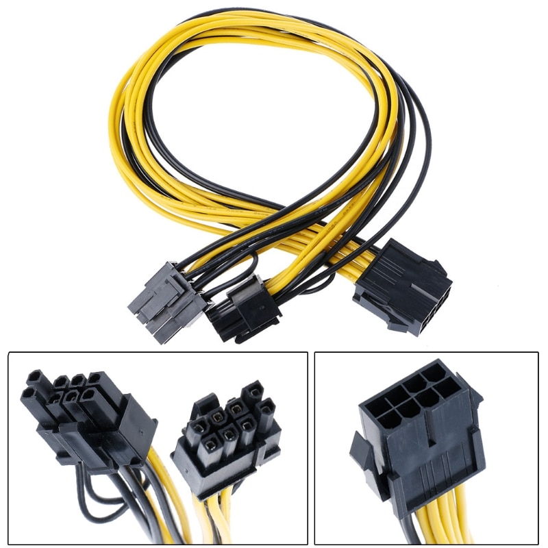 Cavo adattatore Powr per scheda video Dual SATA da 15 pin a 8 pin (6 + 2) da 0,2 m Cavo di alimentazione SATA PCI-E da 20 cm Cavo da 15 pin a 8 pin  7