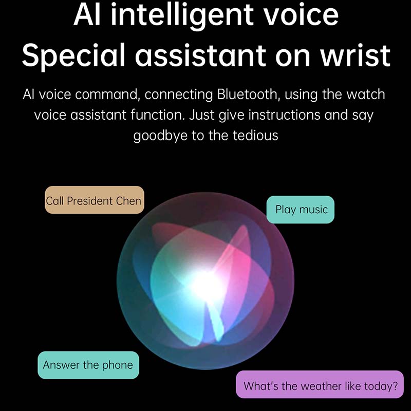 AMOLED HK85 Smartwatch pour iOS et Android, Montre intelligente d'appel Bluetooth, Horloge du monde du sport, Calculatrice, 2024 pouces, , 1.43