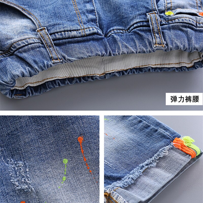 5 to 14 år pojkar jeansshorts tonåringar pojkar shorts sommar baby cowboy casual korta byxor pojke jeansshorts byxor barn pojkar