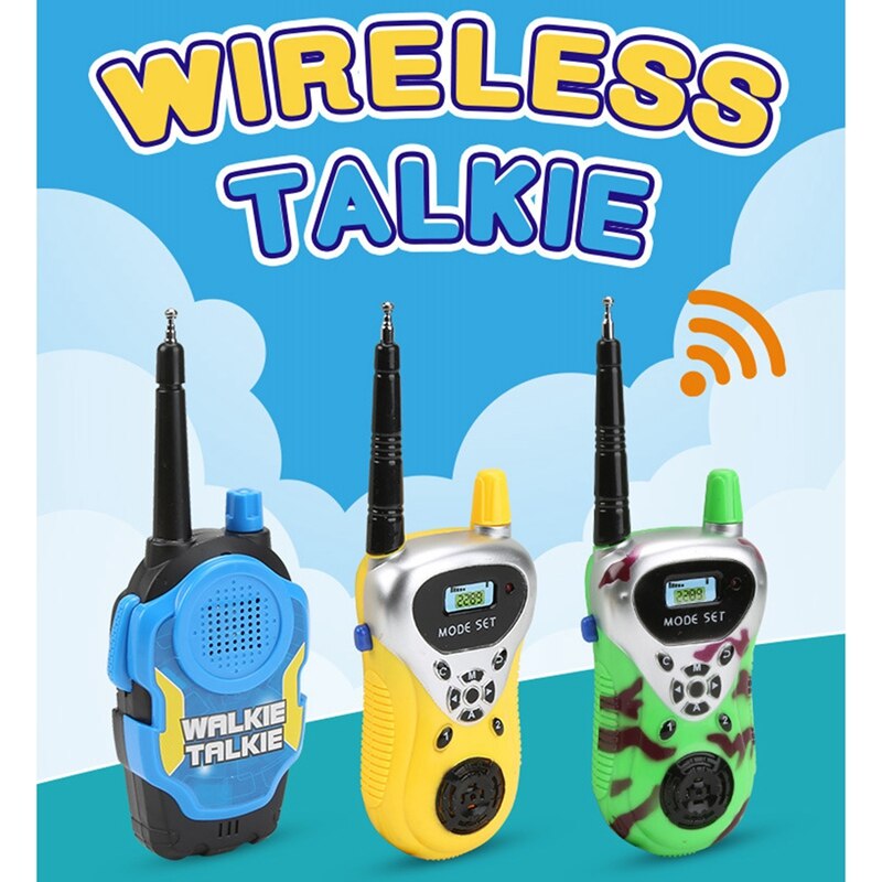 2PCS Mini Walkie Talkie Kids Wireless Call Parent for Boys Girls