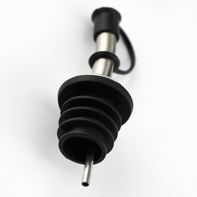 Stainless Steel Wine Pourers Dust Covers Speed Wine Bottle Pourer Olive Oil and Vinegar Tapered Stopper Spout