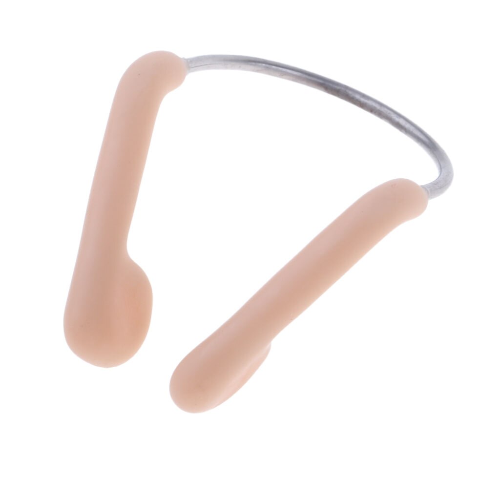 Pince-nez en Gel de silice, accessoires de plongée avec étui Transparent/cadre Mental pour adultes/hommes/femmes, chair