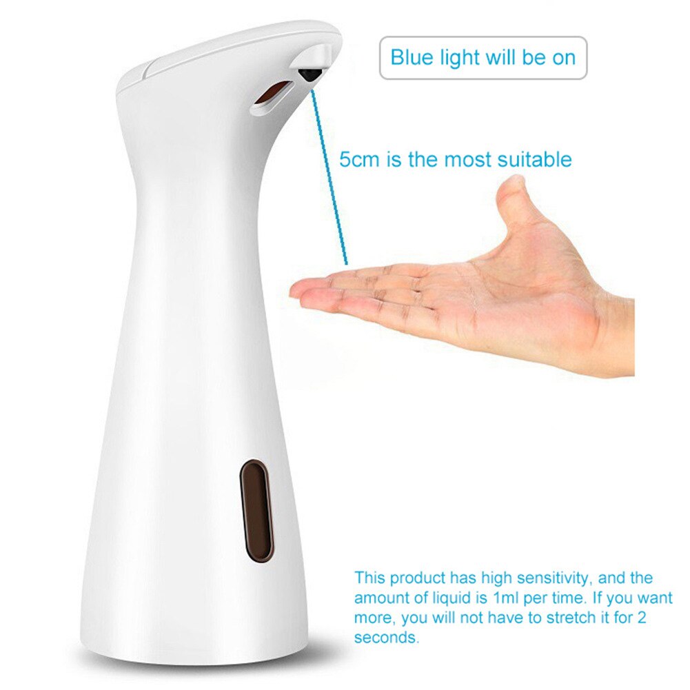 200ml Automatic Foam Dispenser Smart Induction Foam Liquid Soap Dispenser Intelligent Sensor Hand Sanitizer Soap Dispenser Touch