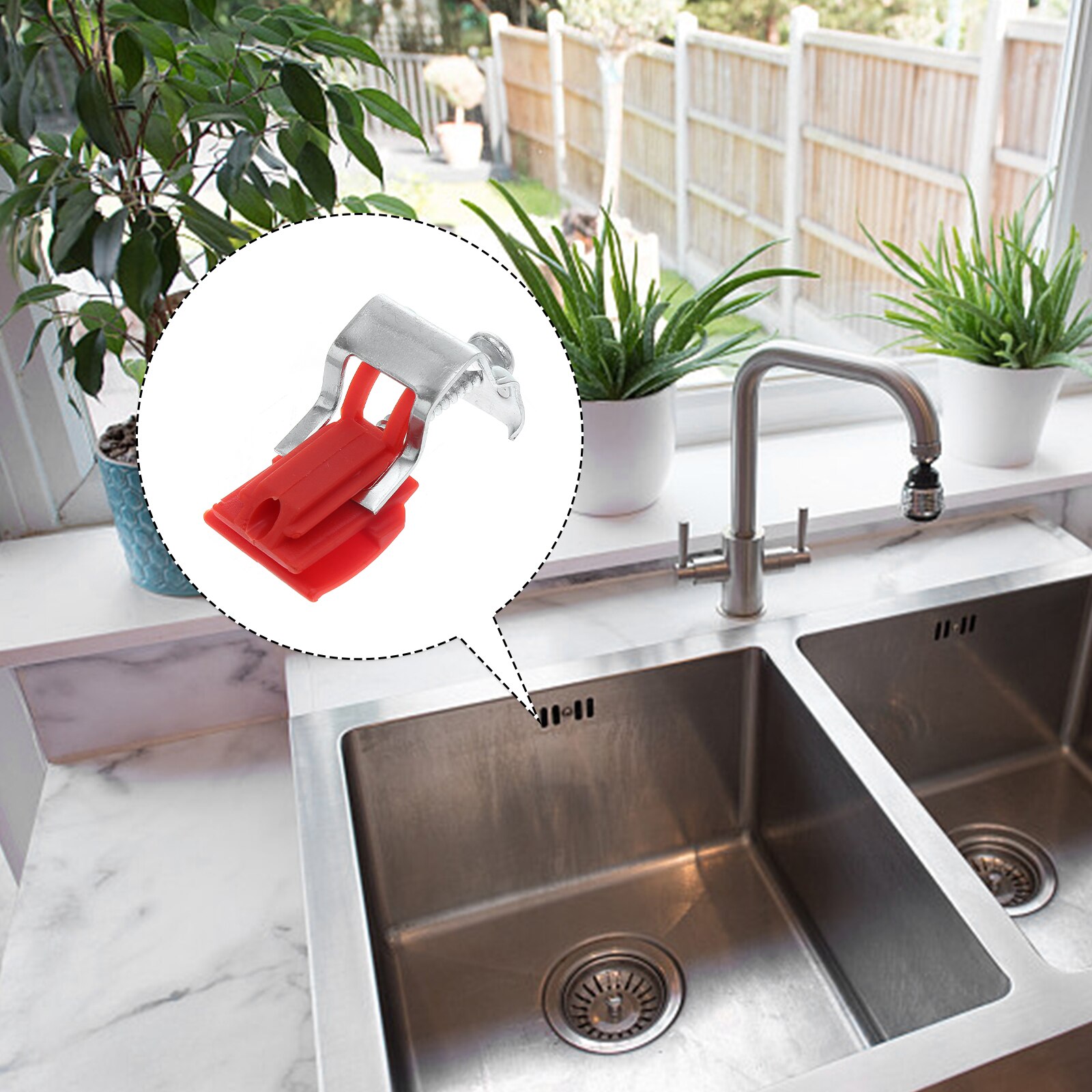 5Pcs Kitchen Sink Mounting Clamps Kitchen Sink Fixing Clamps Sink Brackets