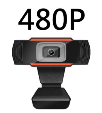 Webcam 1080P Full Hd Usb Web Camera Met Microfoon Usb Plug En Play Video Call Web Cam Voor Pc computer Desktop Gamer Webcast: 480P