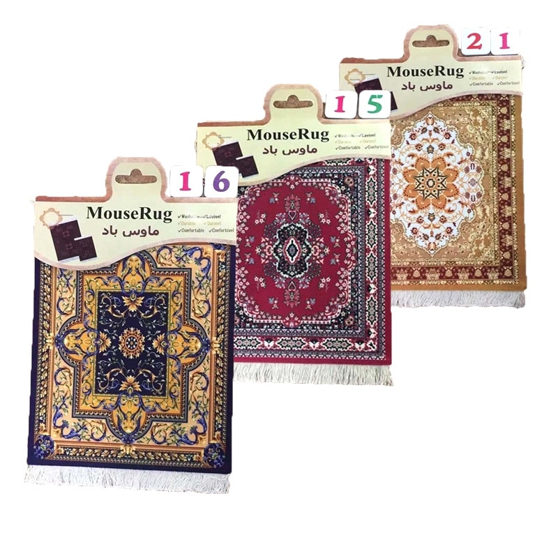 1PC persan Mini tapis tissé tapis de souris Vintage Style rétro tapis motif tasse tapis de souris avec Fring maison bureau Table tapis de souris