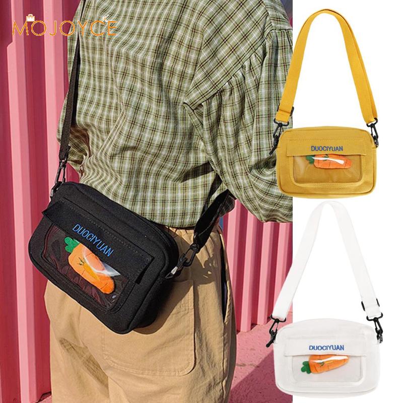 Rabanete Decoração Sacos de Ombro Meninas Novidade Canvas Crossbody Pequenas Bolsas