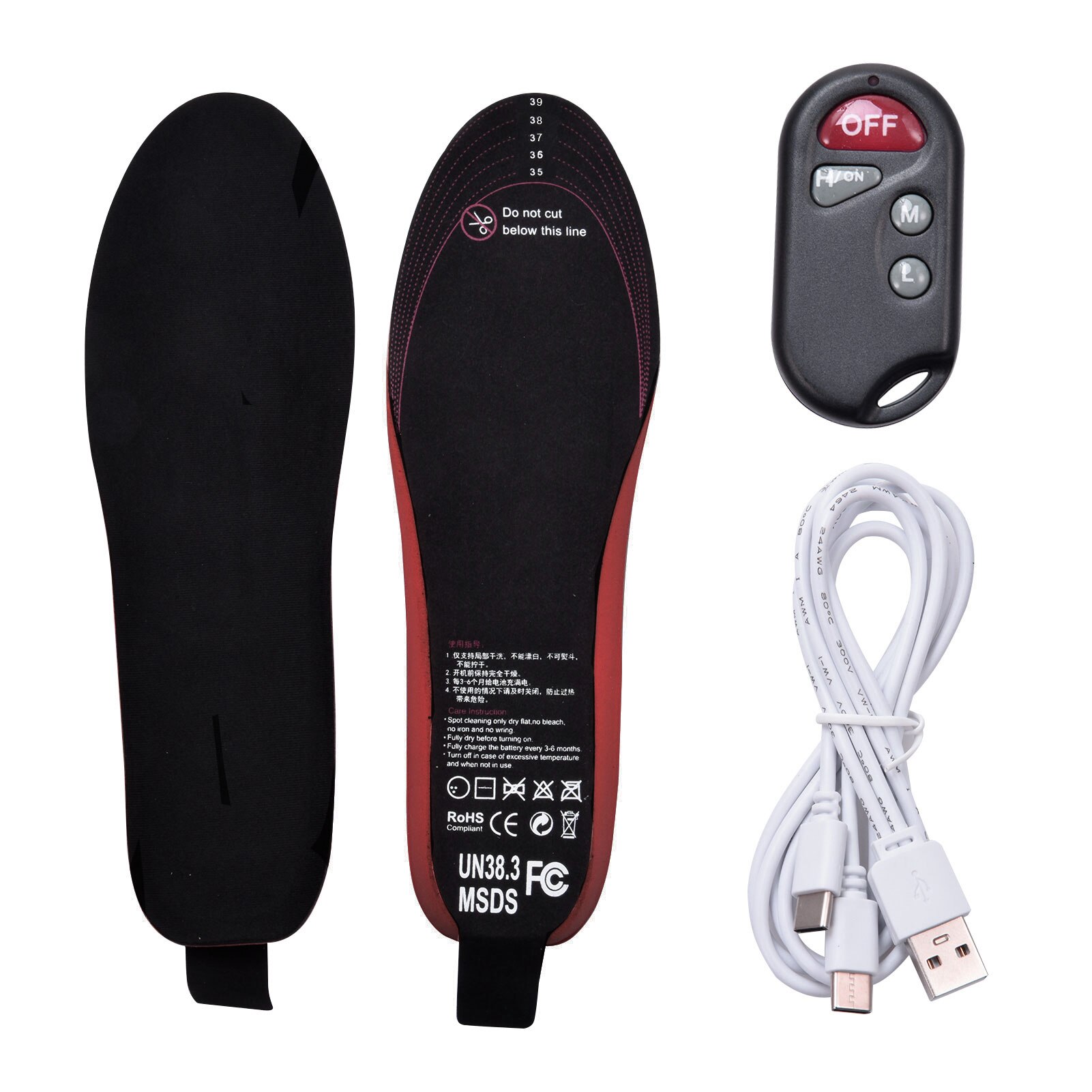 Oplaadbare Elektrische Inlegzolen Maat 34-40 Met Afstandsbediening Verwarmde Binnenzolen Voor Skien Wandelen Winterboots Snowboots Warme Voeten Voetenwarmers 8721359207347 Oplaadbare Elektrische Inlegzolen Maat 34-40 Met Afstandsbediening Verwarmde Binnenzolen Voor Skien Wandelen Winterboots Snowboots Warme Voeten Voetenwarmers 8721359207347