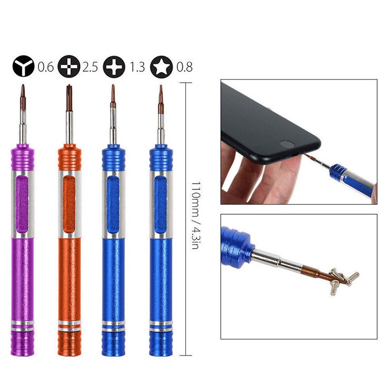 8 in1 Y 0.6 Tri Wing Precision Screwdriver Set Phone Repair Metal Opening Tools for iPhone 4-8P