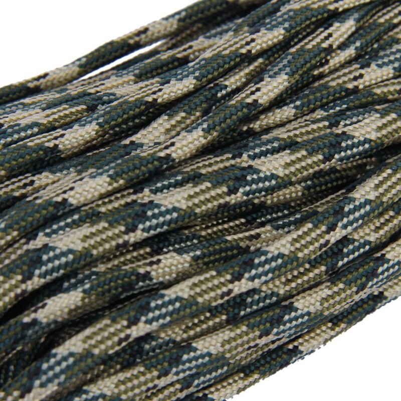 100ft 550 Cord Paracord Parachute Survival Cord - Woodland Camo