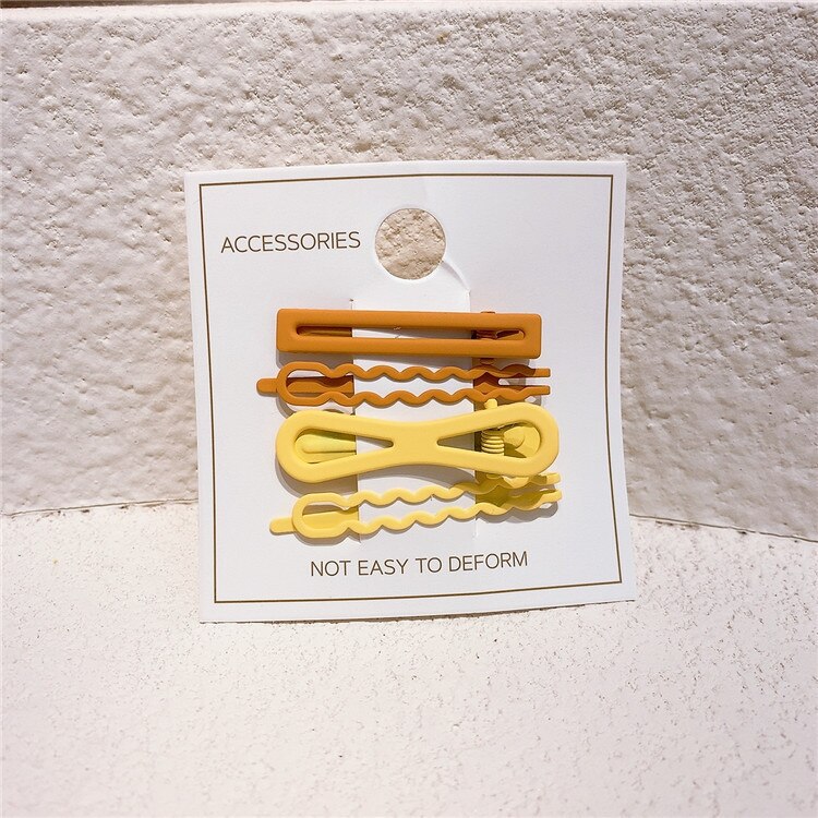 4 pezzi forcine per ragazza accessori per capelli Set Clip per bambini Ins Barrettes strumenti per lo Styling dei capelli quotidiani copricapo abbigliamento per capelli regalo per bambini: 05