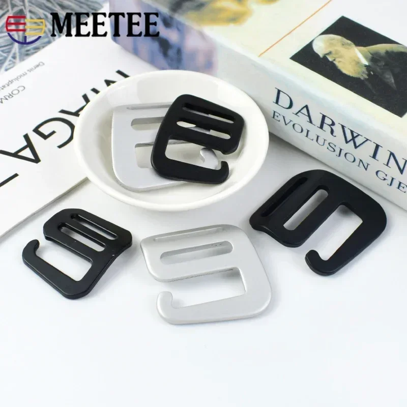 Hebillas de gancho G de Metal de 20/25mm para mochila, cierre de bolsos, correa de correas Tri-Glide, hebilla ajustable, accesorios de Hardware DIY, 2/5/10 Uds.