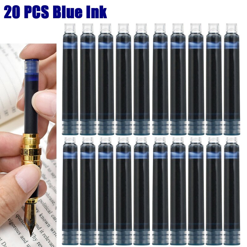 Klassieke Hero Metalen Inkt Vulpen Business Mannen Luxe Schrijven Pen 2 Pennen Sturen: 20 Blue Ink