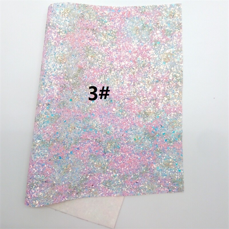 PINK Glitter Fabric, Glitter SUEDE Faux Leather Fabric, Synthetic Leather Sheet For Bows A4 Size 8"x11" Twinkling Ming XM099: 3