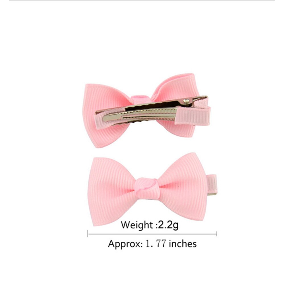 10 Stks/partij Gemengde Kleur Baby Boog Haar Clip Baby Haar Ornament Meisje Haar Clip Boog Kleine Haarspeld Haar Clips Voor meisje
