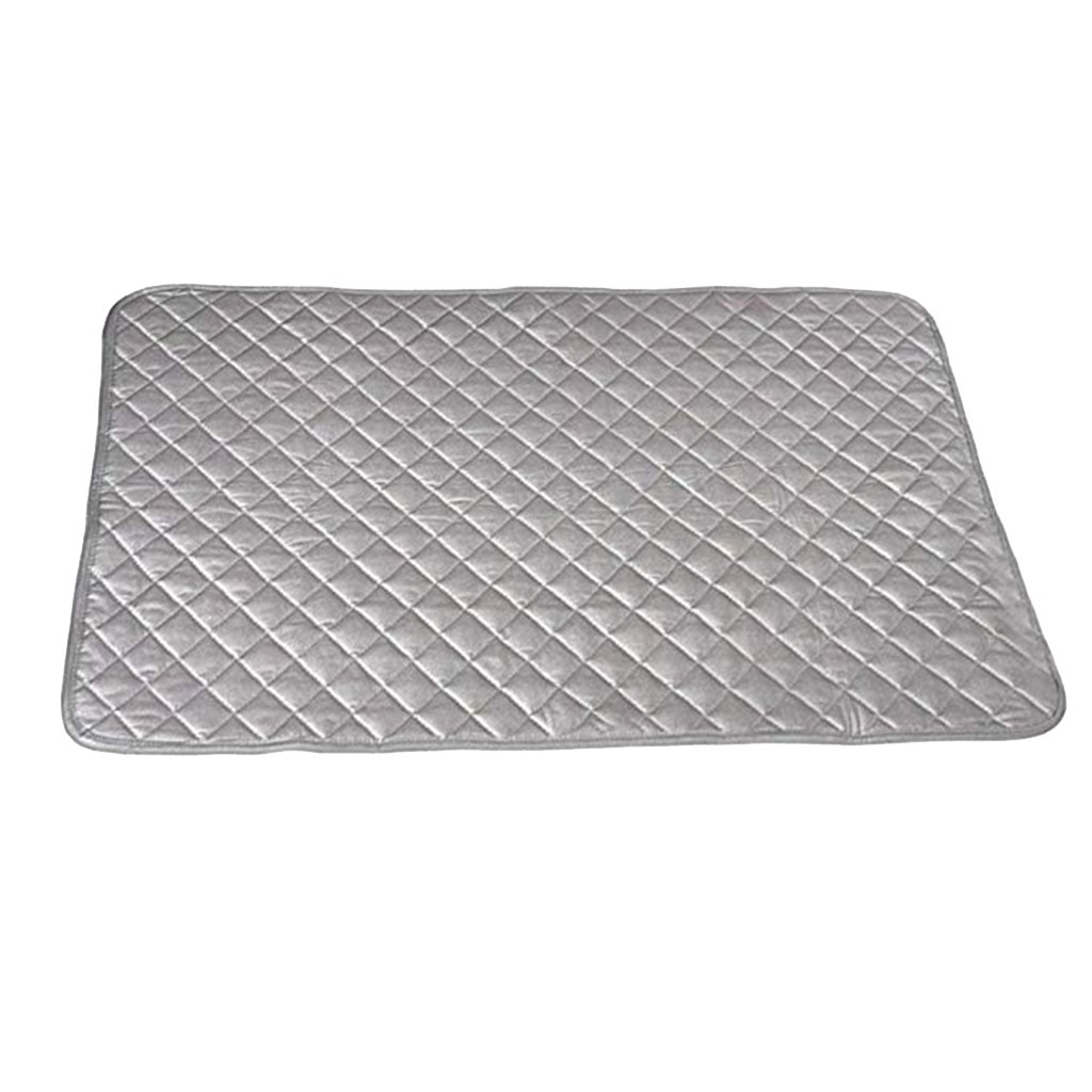 Magnetisk strygemåtte vaskeunderlag vaskemaskine tørretumbler cover bord varmebestandigt tæppe mesh presse tøj beskytter beskytter 48 x 85cm