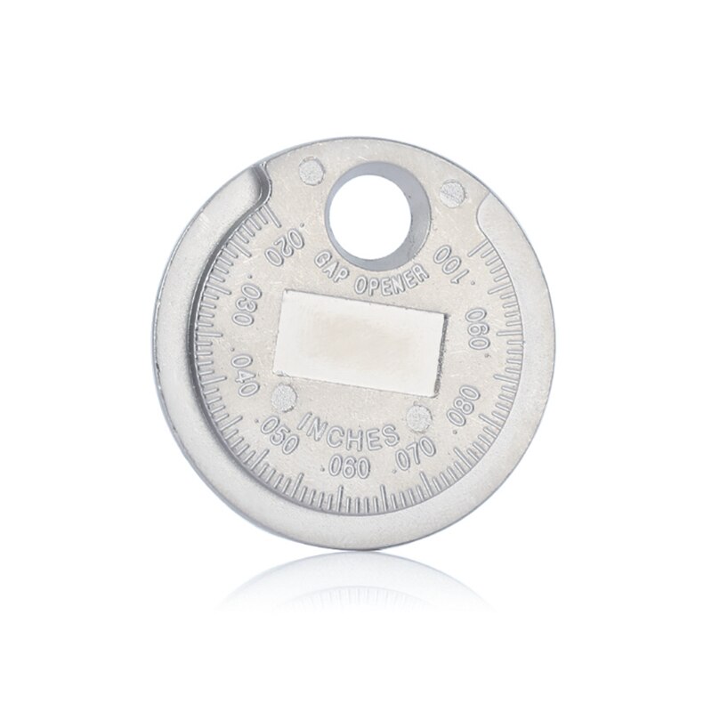 1Pc Bougie Staafkaliber Meting Tool Coin- Type 0.6-2.4Mm Range Bougie Gage Kaliber meten Mini