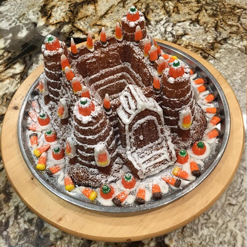 Large Spiral Shape Food Grade Silicone Bundt Cake Mold Pan 3d Fluted Cake Mould Form Bread Bakery Baking Tools Bakeware