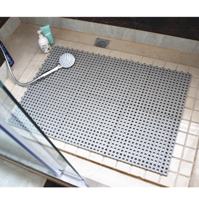 1pc Bathroom Carpet Shower Mat Non-slip Bath Mats Bathroom Square PVC Bathmats for Home Kitchen Floor Mats For Toilet Bath Rug